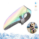 Gilet rafraîchissant pour chien Ademend Protection contre la chaleur Ouverture pour harnais réfléchissant réglable Disponible en plusieurs tailles