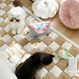 Housses de canapé à carreaux douces pour chiens