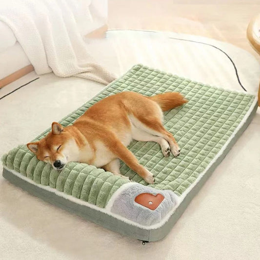 Coussin de Sommeil Orthopédique Doux pour Chiens avec Housse Lavable