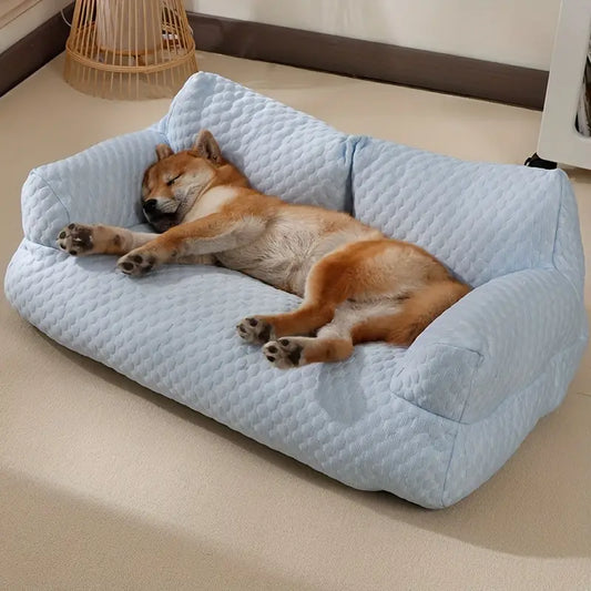 Canapé Doux pour Chien en Tissu Refroidissant