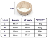 Coussin Orthopédique de Luxe pour Chien avec Housse Lavable en Mousse à Mémoire et Revêtement en Peluche