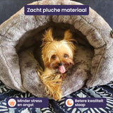 Lit pour chien confortable en forme de grotte