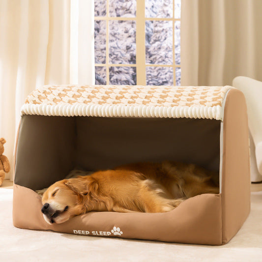 Maison en peluche pour chien