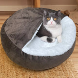 Coussin Orthopédique de Luxe pour Chien avec Housse Lavable en Mousse à Mémoire et Revêtement en Peluche