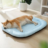 Lit pour chien super doux et rafraîchissant avec mousse à mémoire de forme, lavable et design respirant