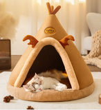 Niche Douillette Pour Animaux de Compagnie Refuge Sûr Doux Velours Confort Antidérapant Lavable en Machine Design Portable