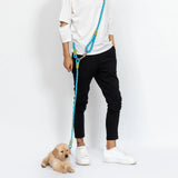Laisse de chien mains libres en nylon pour une promenade facile