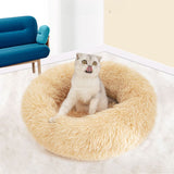 Fluffy™ | Lit Douillet en Forme de Donut pour Animaux de Compagnie