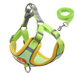 Harnais pour chien ajustable en polyester réfléchissant, design durable