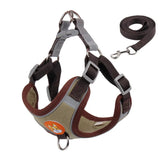 Harnais pour chien ajustable en polyester réfléchissant, design durable