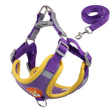 Harnais pour chien ajustable en polyester réfléchissant, design durable