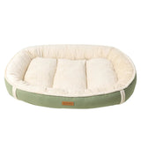 Lit en Velours Écologique pour Chiens - Doux, Durable et Lavable en Machine