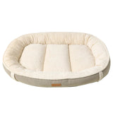 Lit en Velours Écologique pour Chiens - Doux, Durable et Lavable en Machine