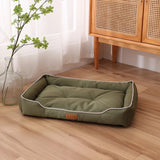 Lit pour chien étanche – Tissu Oxford résistant aux morsures avec rembourrage en coton PP épais pour le confort et la durabilité