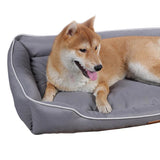 Lit pour chien étanche – Tissu Oxford résistant aux morsures avec rembourrage en coton PP épais pour le confort et la durabilité