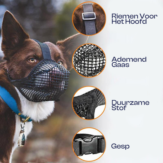Muzzle Doux et Résistant pour Chien Réglable et Respirant