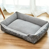 Lit pour chien en peluche lavable avec rembourrage