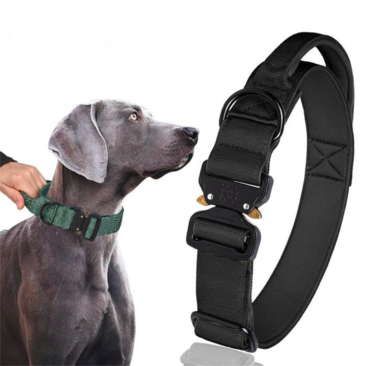 Collier d'entraînement lourd pour chiens avec poignée extra robuste