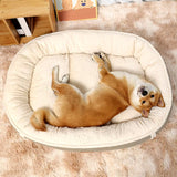 Lit en Velours Écologique pour Chiens - Doux, Durable et Lavable en Machine