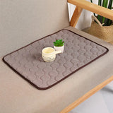 Tapis auto-refroidissant pour chiens et chats Tapis de refroidissement portable pour l'été Facile à nettoyer Plusieurs tailles