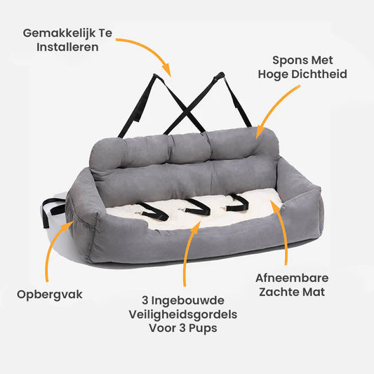 Caisse de Voyage Orthopédique pour Chiens Grande