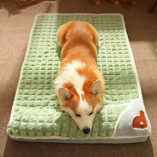 Coussin de Sommeil Orthopédique Doux pour Chiens avec Housse Lavable