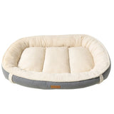 Lit en Velours Écologique pour Chiens - Doux, Durable et Lavable en Machine