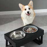 BowWow™ | Bol de nourriture pour chien réglable en hauteur avec option de nourriture lente