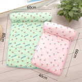 Tapis pour animaux de compagnie en coton doux de soie de glace pour soulager la chaleur estivale. Facile à nettoyer et respirant.