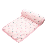 Lit pour Chien Rafraîchissant avec Coussin Auto-Rafraîchissant Confortable en Peluche Soutien Léger Portable