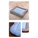 Tapis de Refroidissement d'Été pour Animaux de Compagnie Respirant Lavable