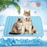 Tapis auto-refroidissant pour chiens et chats Tapis de refroidissement portable pour l'été Facile à nettoyer Plusieurs tailles