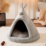 Niche Douillette Pour Animaux de Compagnie Refuge Sûr Doux Velours Confort Antidérapant Lavable en Machine Design Portable